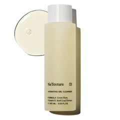NuTexture Hydrating Gel Cleanser bottle hero showcases premium packaging
