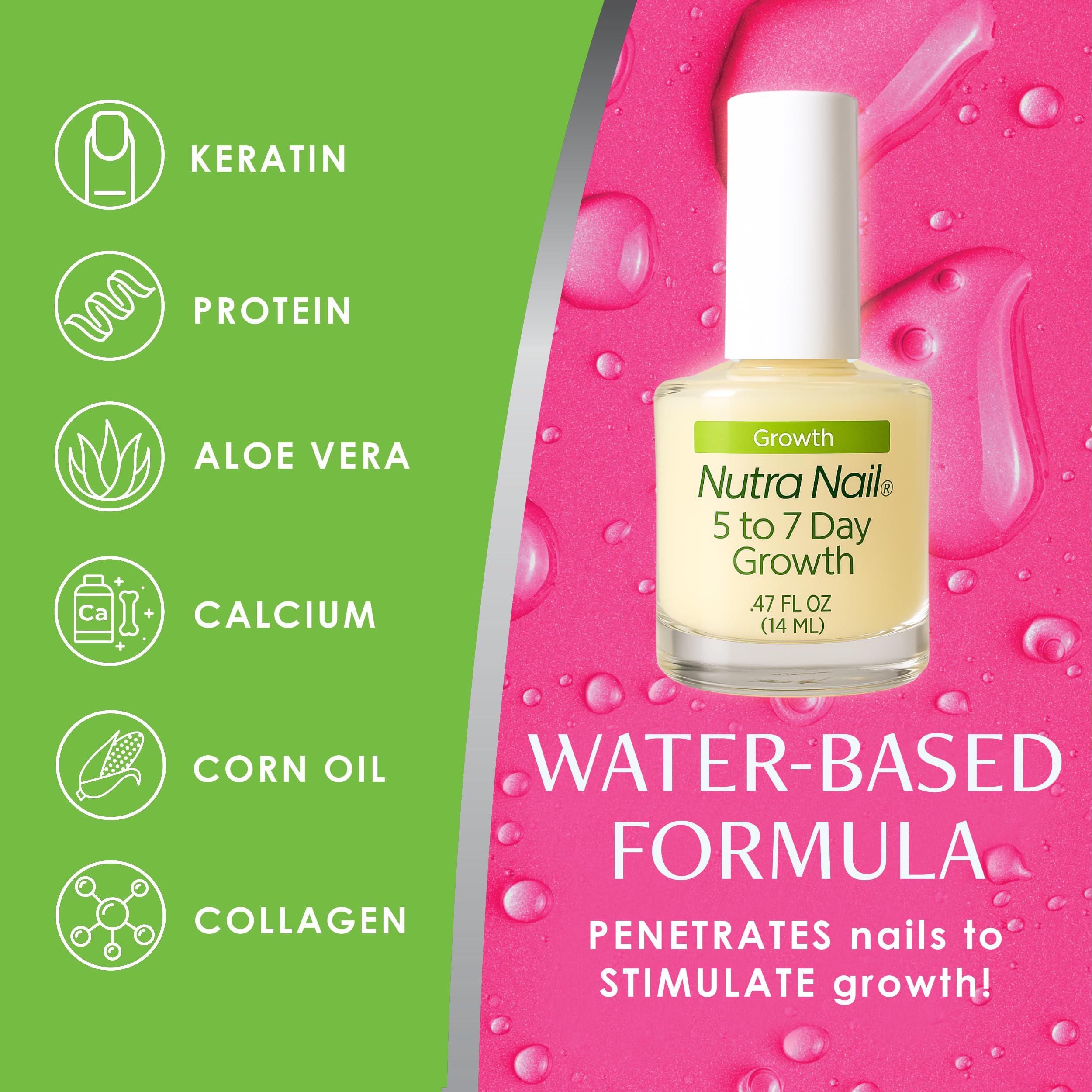 Nutra Nail brittle-nails repair visible in close-up detail.