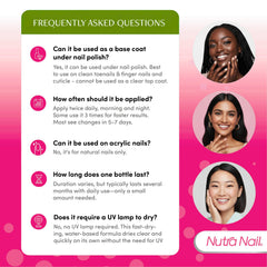 Nutra Nail moisturized nails close-up emphasizes hydration