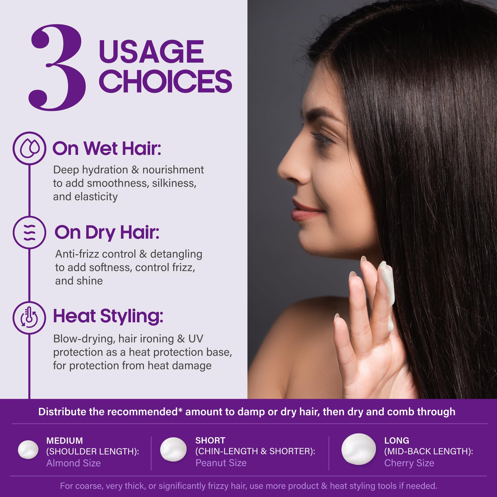 NutraHarmony Hydrating Hair Serum uv-heat-protection supports safer styling.
