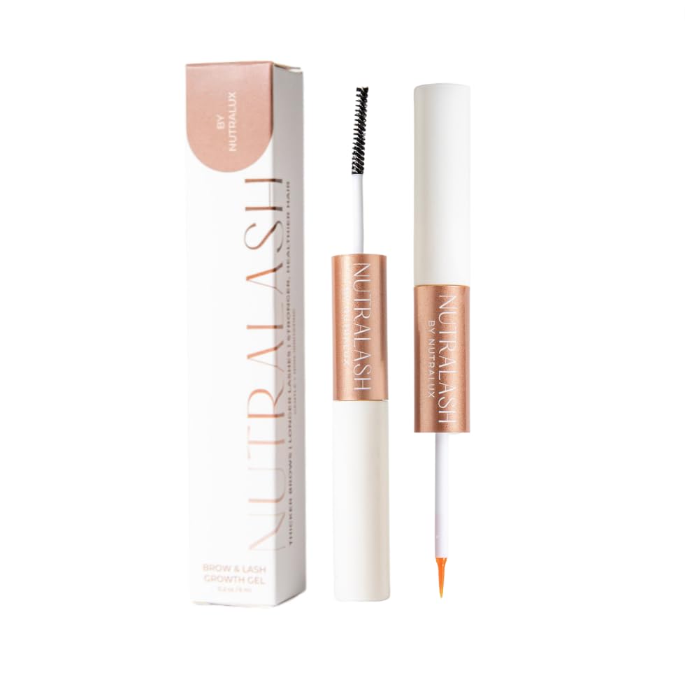 NutraLash by Nutralux bottle with compact design for daily brow and lash care