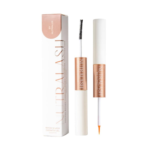 NutraLash by Nutralux bottle with compact design for daily brow and lash care