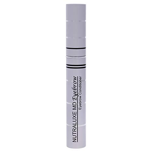 NutraLuxe MD Eyebrow Conditioner brush application demonstrates precise, fragrance-free brow treatment