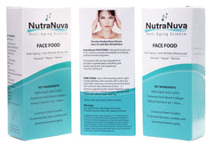 NutraNuva day moisturizer spread on face for daily radiance