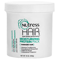 Nutress Hair One-Step Protein Treatment bottle showing deep conditioning for damaged hair.