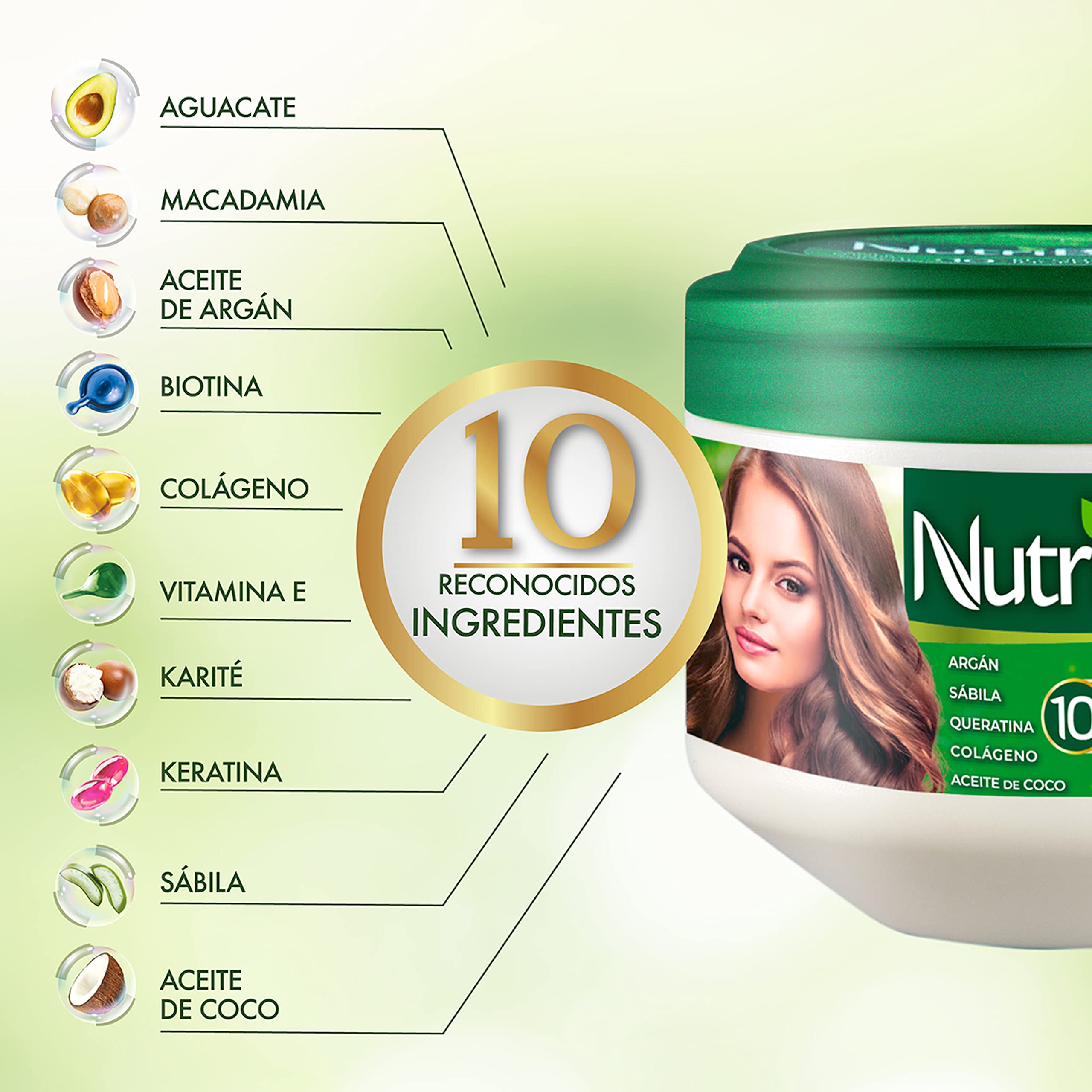 NUTRIBELA10 jar application demonstrates easy, spa-like deep conditioning on hair