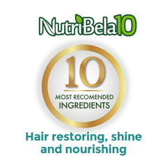 NUTRIBELA10 shea butter and aloe vera blend on packaging.