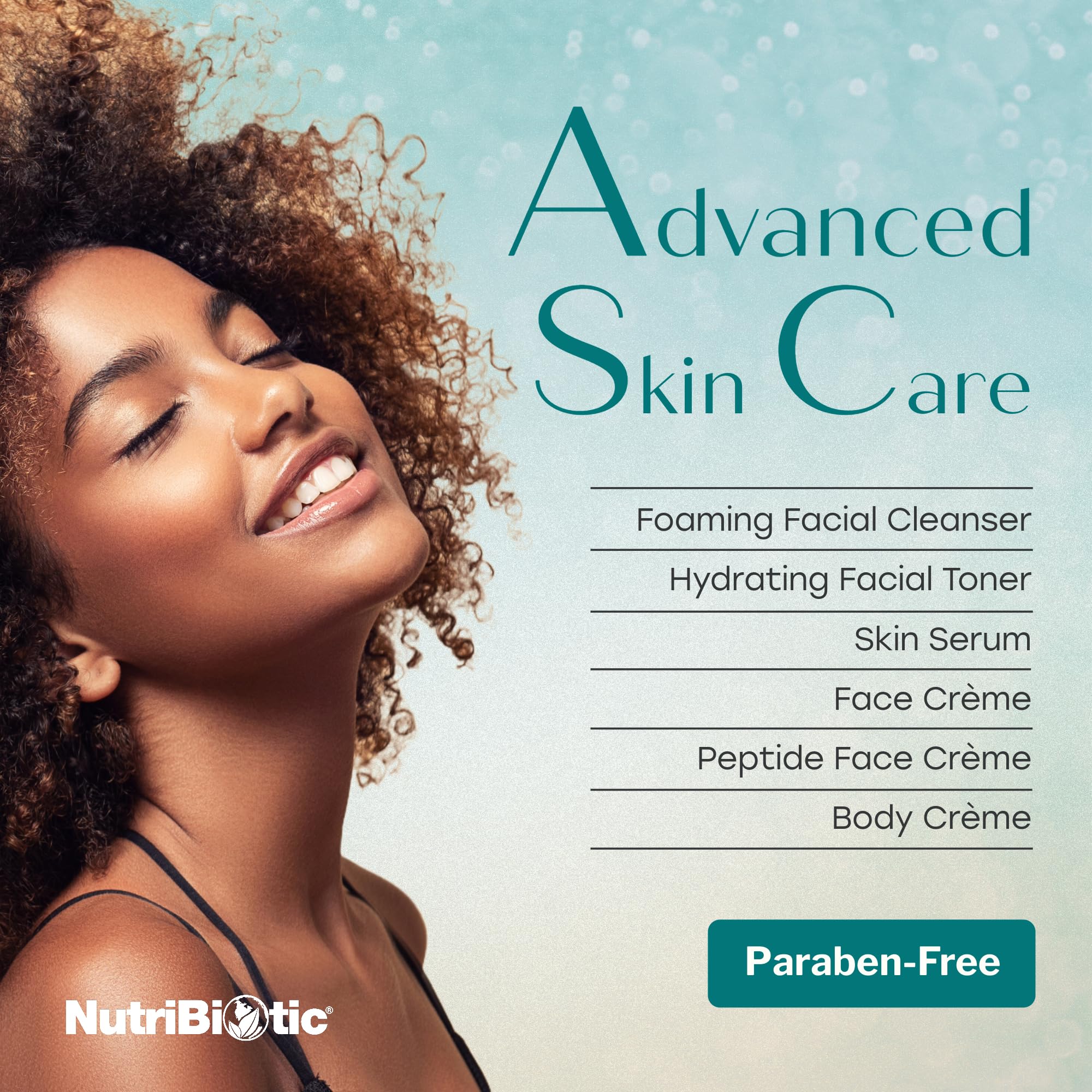 Cream being massaged onto face and neck with smooth motion