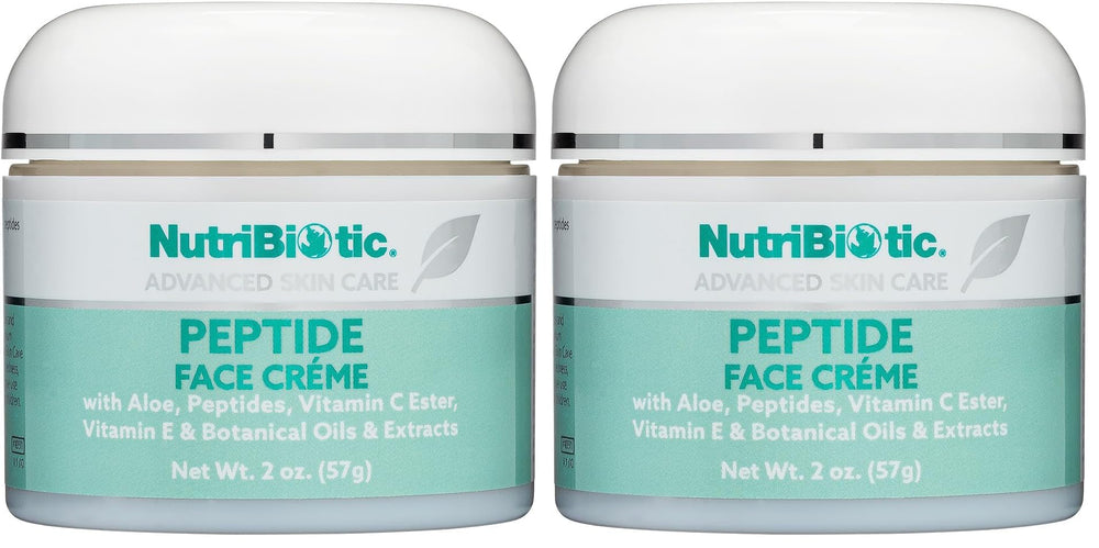NutriBiotic peptide face creme bottle for ultra-hydration and smooth absorption