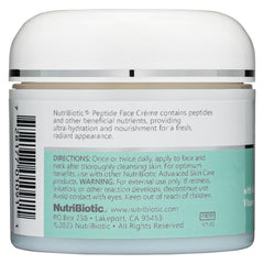 Close-up of creamy texture ready for facial application by NutriBiotic