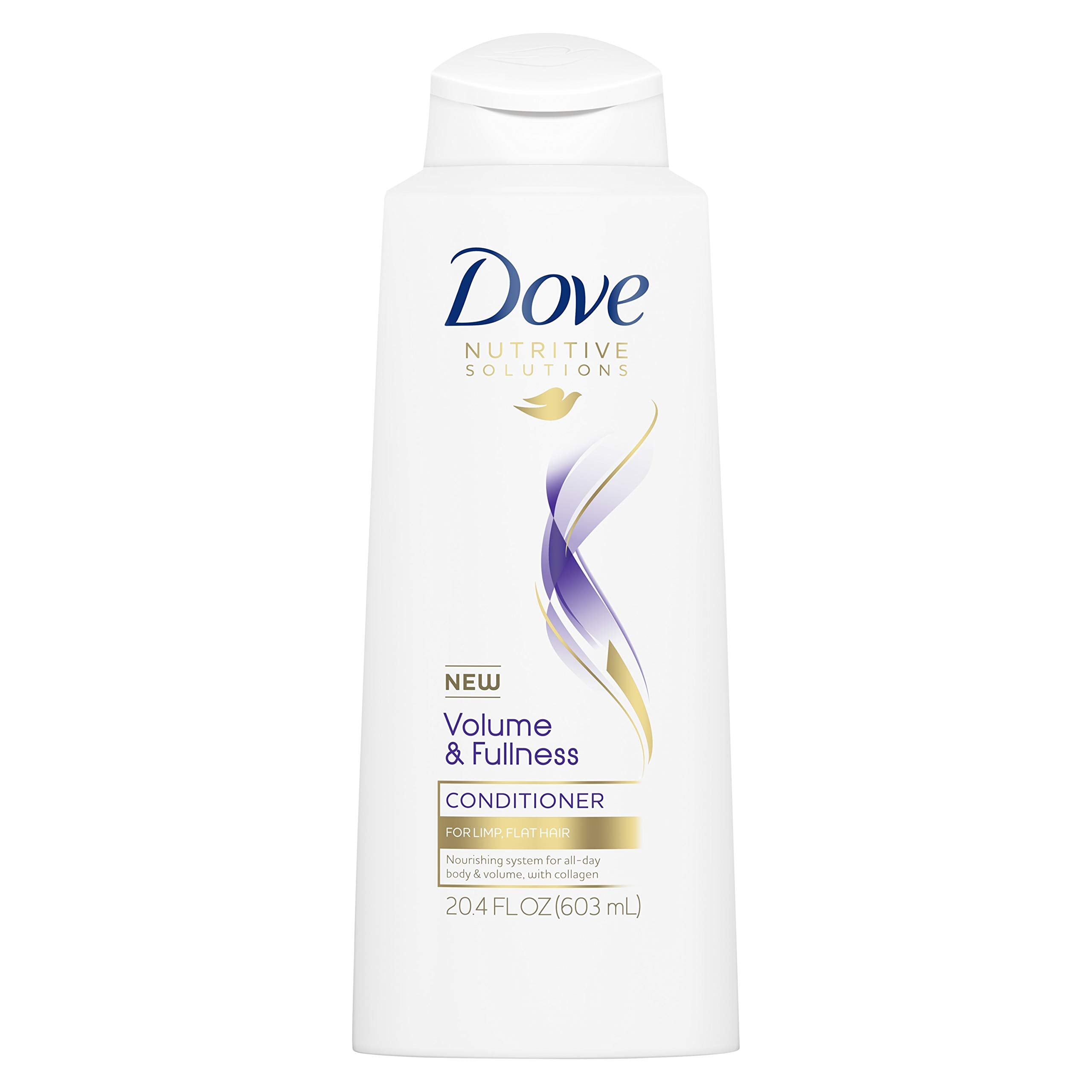 Dove Nutritive Solutions Volume & Fullness conditioner bottle for fuller-looking hair