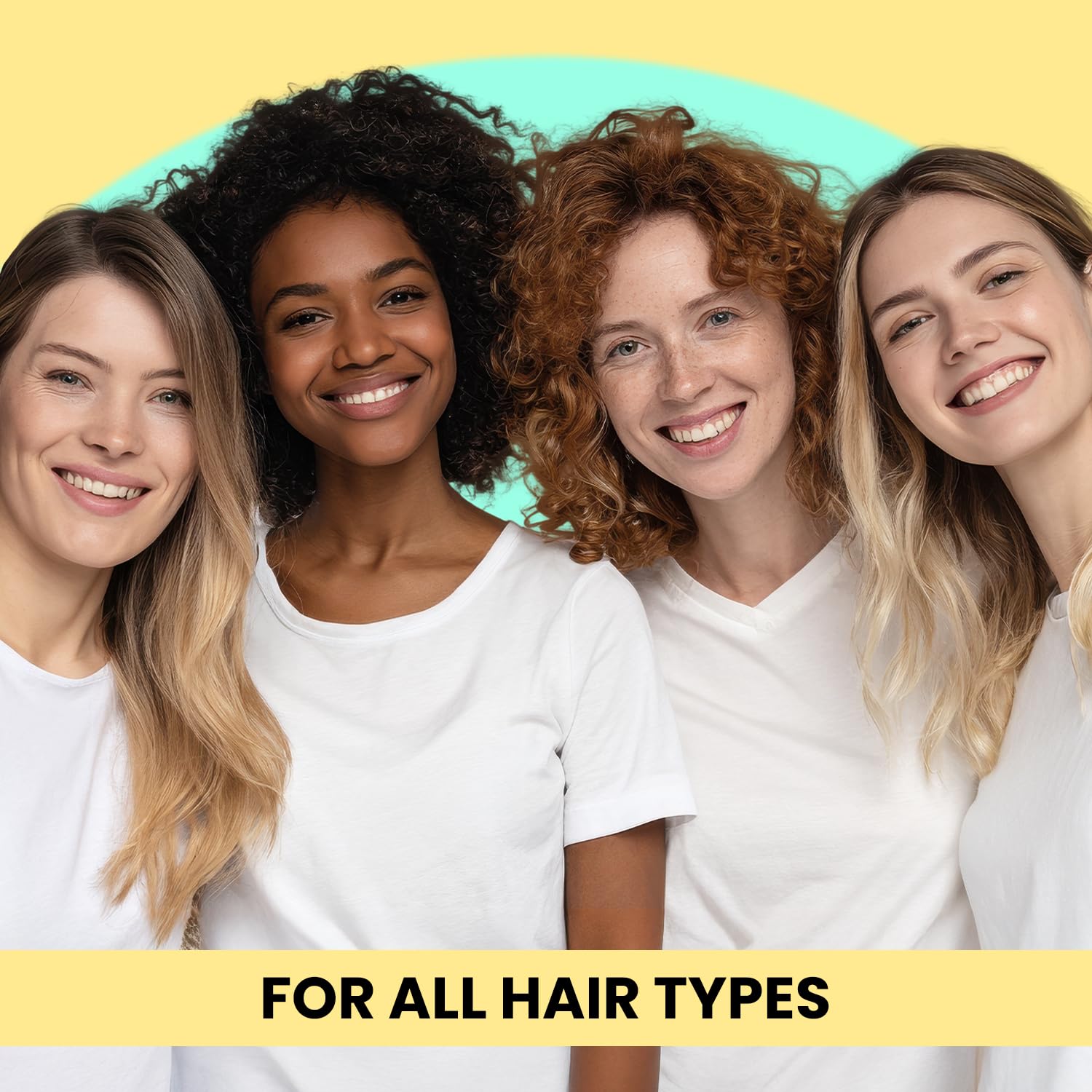 Bonding conditioner smoothing ends for detangled, soft hair.