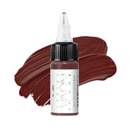Nuva Colors PMU Lip Pigment bottle closeup highlighting the cool undertone for precise lips.