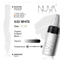 Nuva Pigments cool undertone PMU swatch for sensitive camouflage
