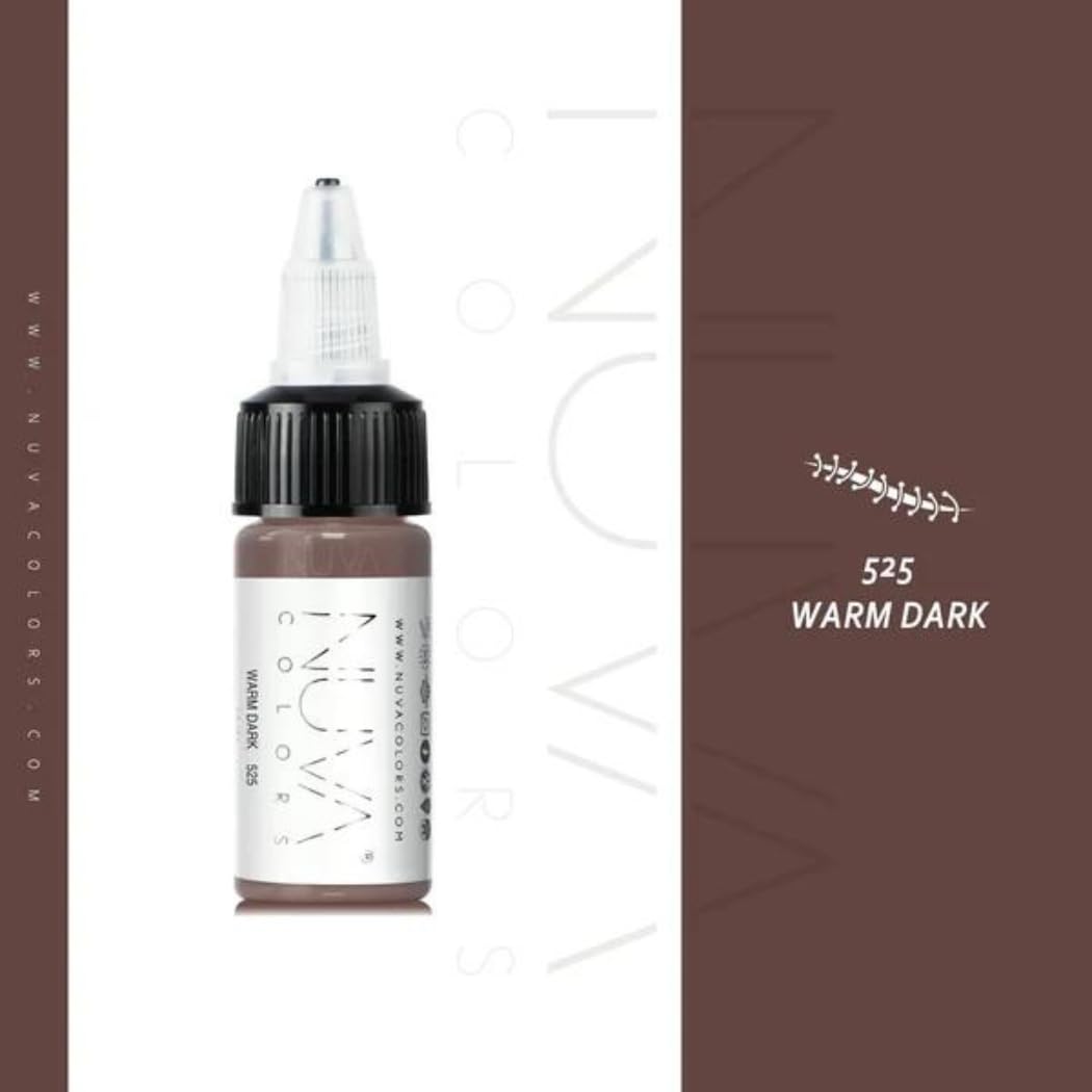 Nuva Pigments cool undertone swatch shows camouflage-friendly tones for scar PMU.