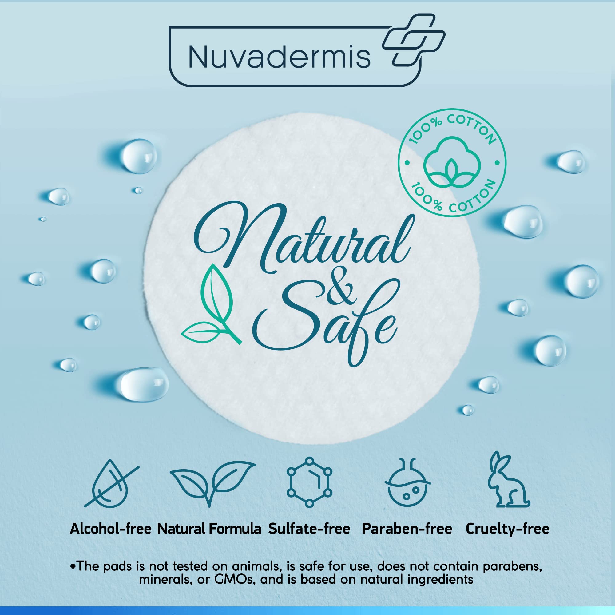 NUVADERMIS vitamin C and E boost for antioxidant protection.