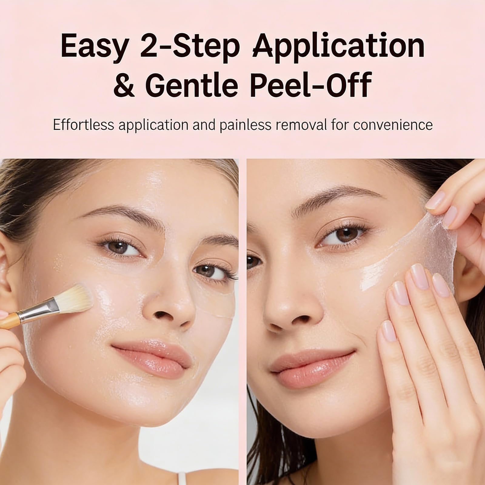 Nuvie collagen overnight peel mask elasticity visual implies firmer feel