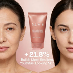 Nuvie collagen overnight peel mask morning glow hints refreshed skin