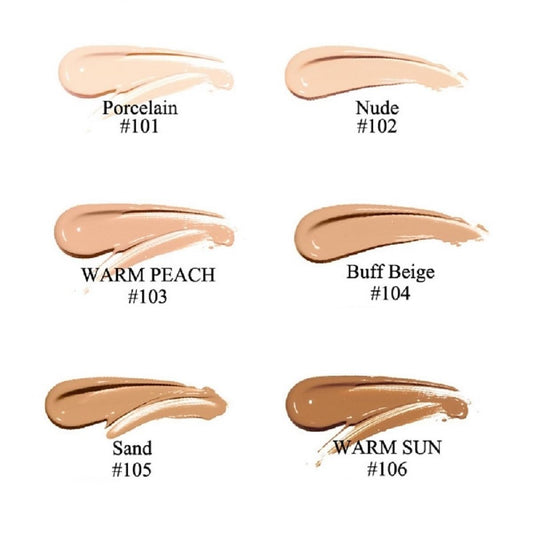 Nvyue Phoera foundation application swirl demonstrates smooth blend and easy coverage.