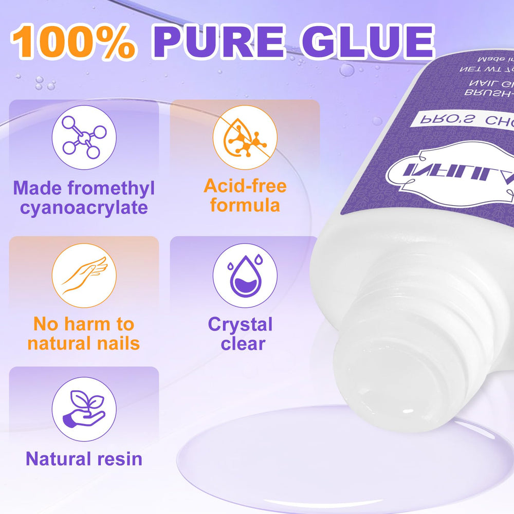 NXJ INFILILA acrylic tips adhesion supports strong repairs with minimal damage.