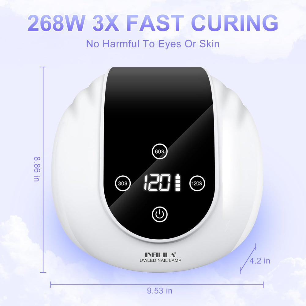 NXJ INFILILA cordless nail lamp base detachable for easy cleaning.