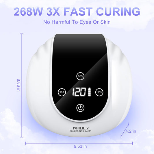 NXJ INFILILA cordless nail lamp base detachable for easy cleaning.