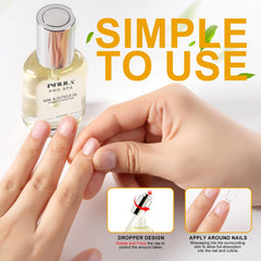 NXJ INFILILA applying oil to cuticles around nails for moisture.