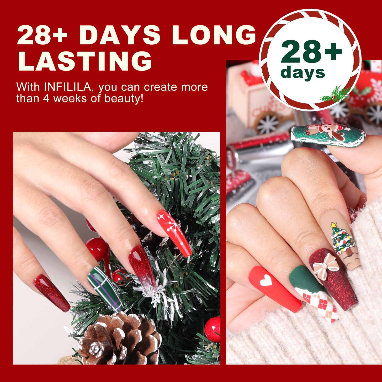 NXJ INFILILA green bottle rich seasonal color for winter nails.