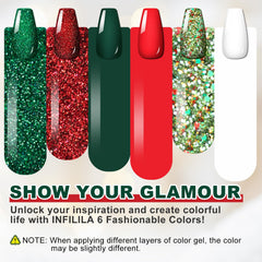 NXJ INFILILA gift packaging showcases six shades beautifully.