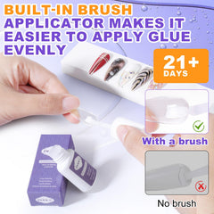 NXJ INFILILA low-odor, safe glue ideal for sensitive nails and home use.