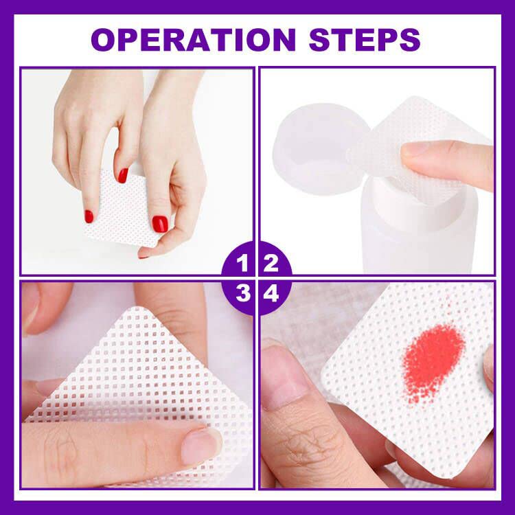 NXJ INFILILA versatile wipe for manicure and pedicure prep.