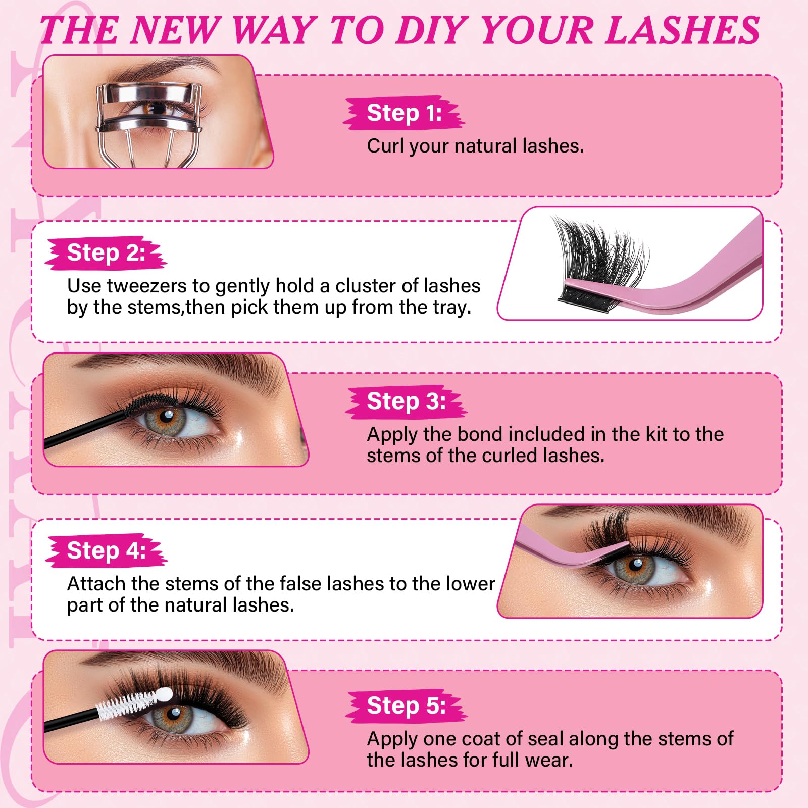 Nycaar beginners-friendly lash kit for easy at-home lash extensions.