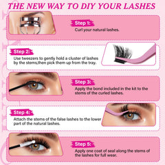 Nycaar beginners-friendly lash kit for easy at-home lash extensions.