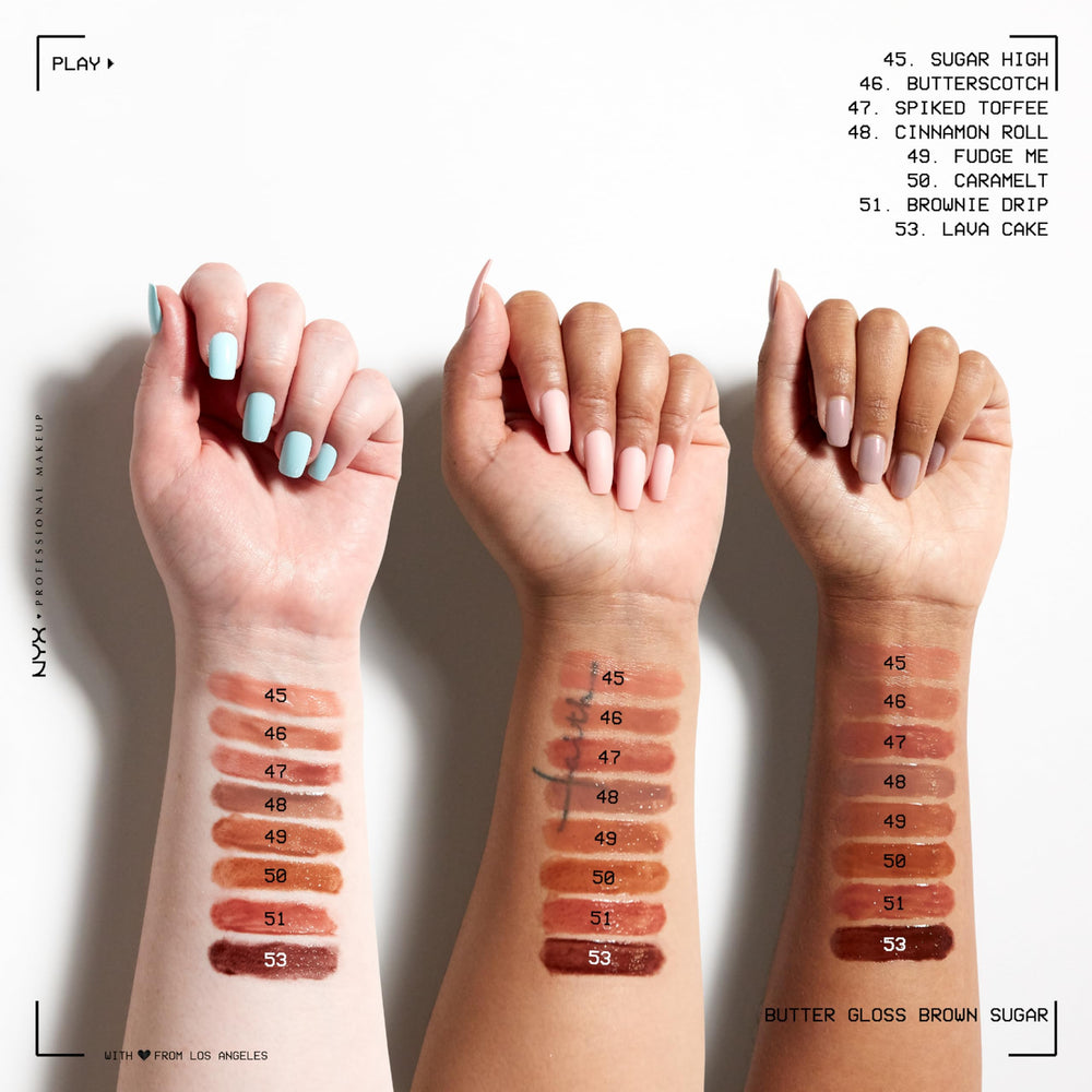 Versatile use: NYX Butter Gloss Sugar Glass can be worn alone or layered.