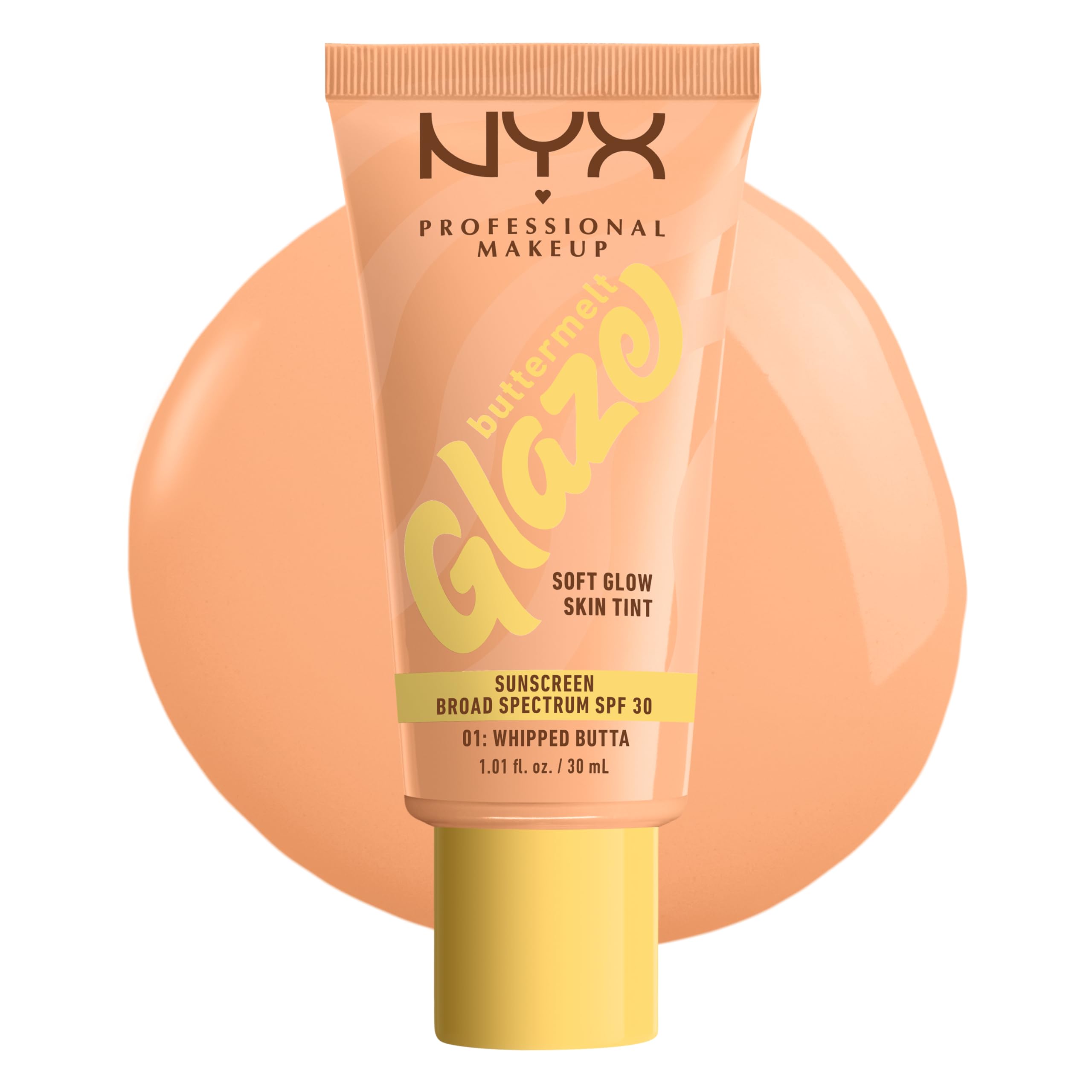 NYX Buttermelt Glaze Soft Glow 01 Whipped Butta dewy hydration with SPF 30
