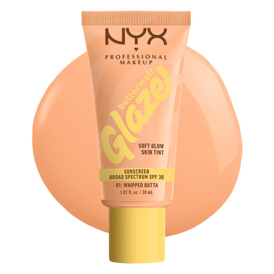 NYX Buttermelt Glaze Soft Glow 01 Whipped Butta dewy hydration with SPF 30
