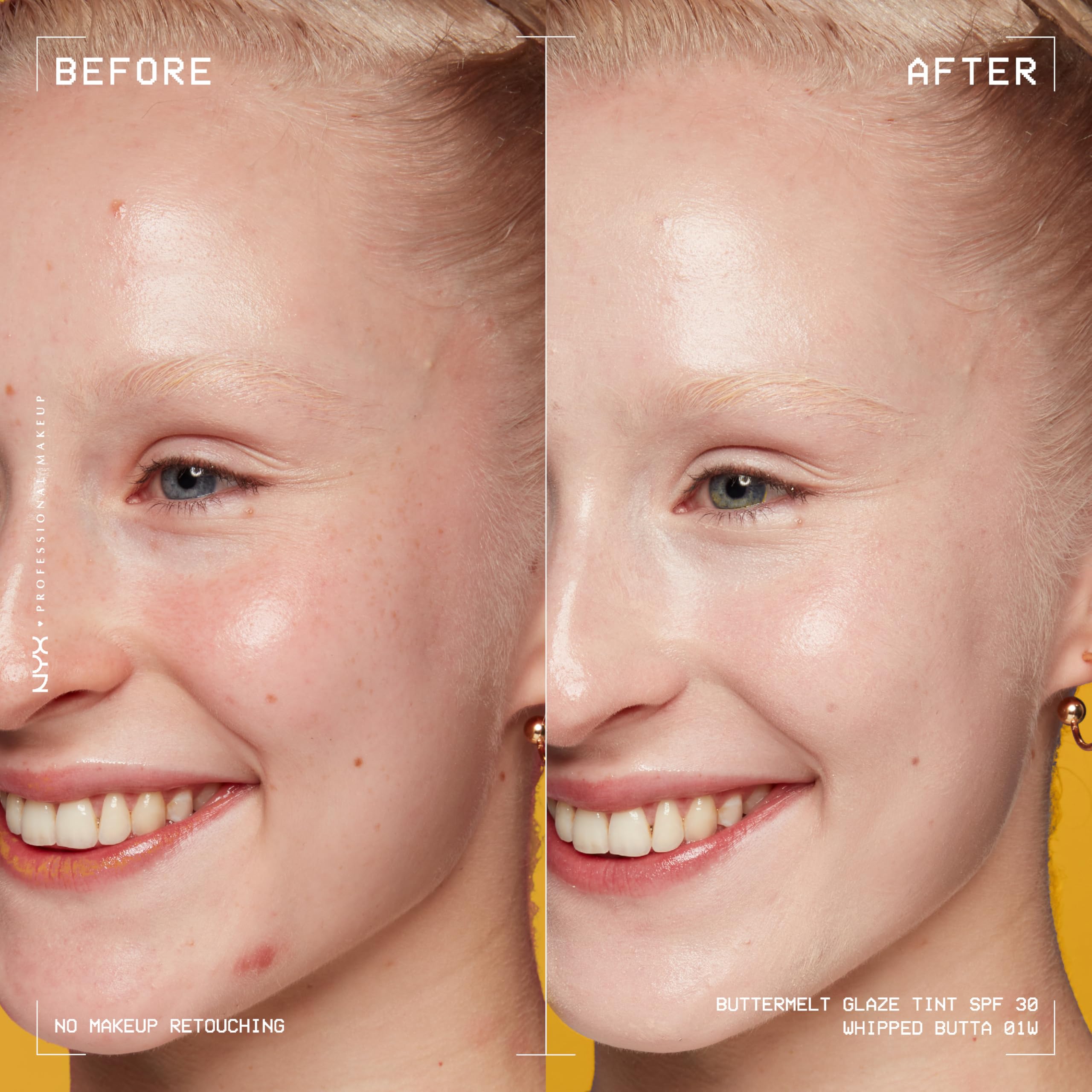 NYX Buttermelt Glaze SPF 30 broad-spectrum protection on the skin