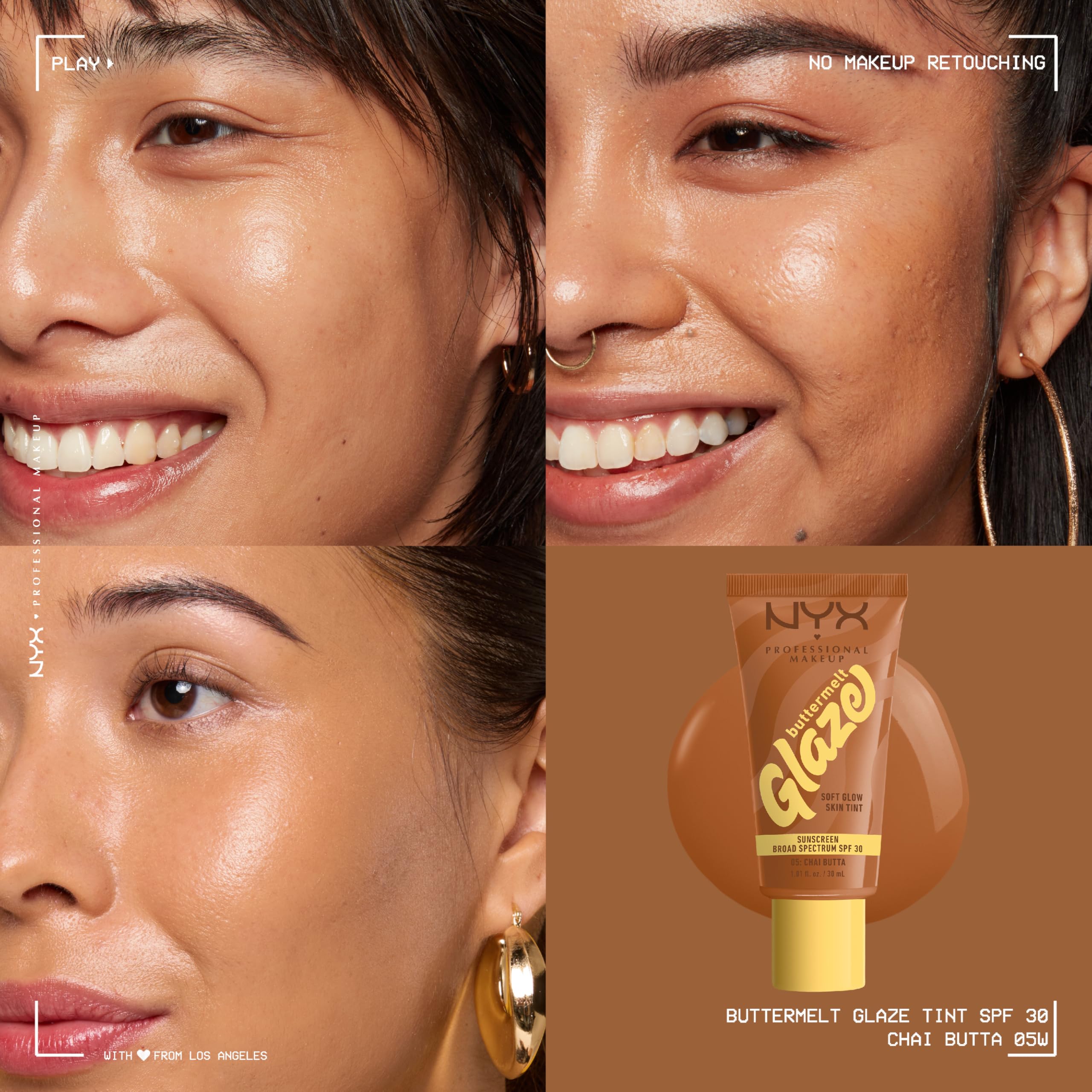 NYX Buttermelt Glaze SPF 30 protection during sunny errands