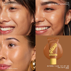 NYX Buttermelt Glaze SPF 30 protection during sunny errands