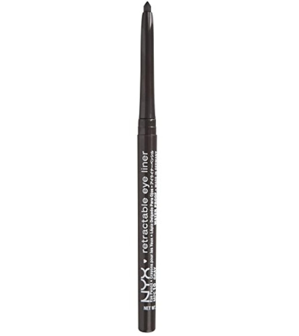 NYX Professional Makeup waterproof retractable eye liner MPE10 gray with retractable tip for easy application.
