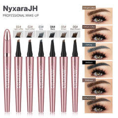 NyxaraJH 4-Tip Eyebrow Pen brush end, blending for seamless definition