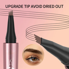 NyxaraJH 4-Tip Eyebrow Pen waterproof all-day wear and smudge resistance