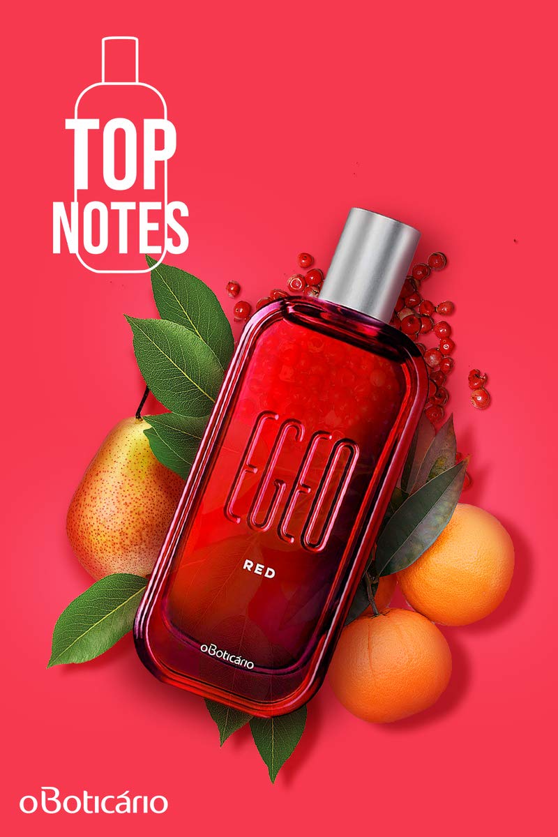 O Boticario Egeo Red packaging box; premium presentation for gifting.