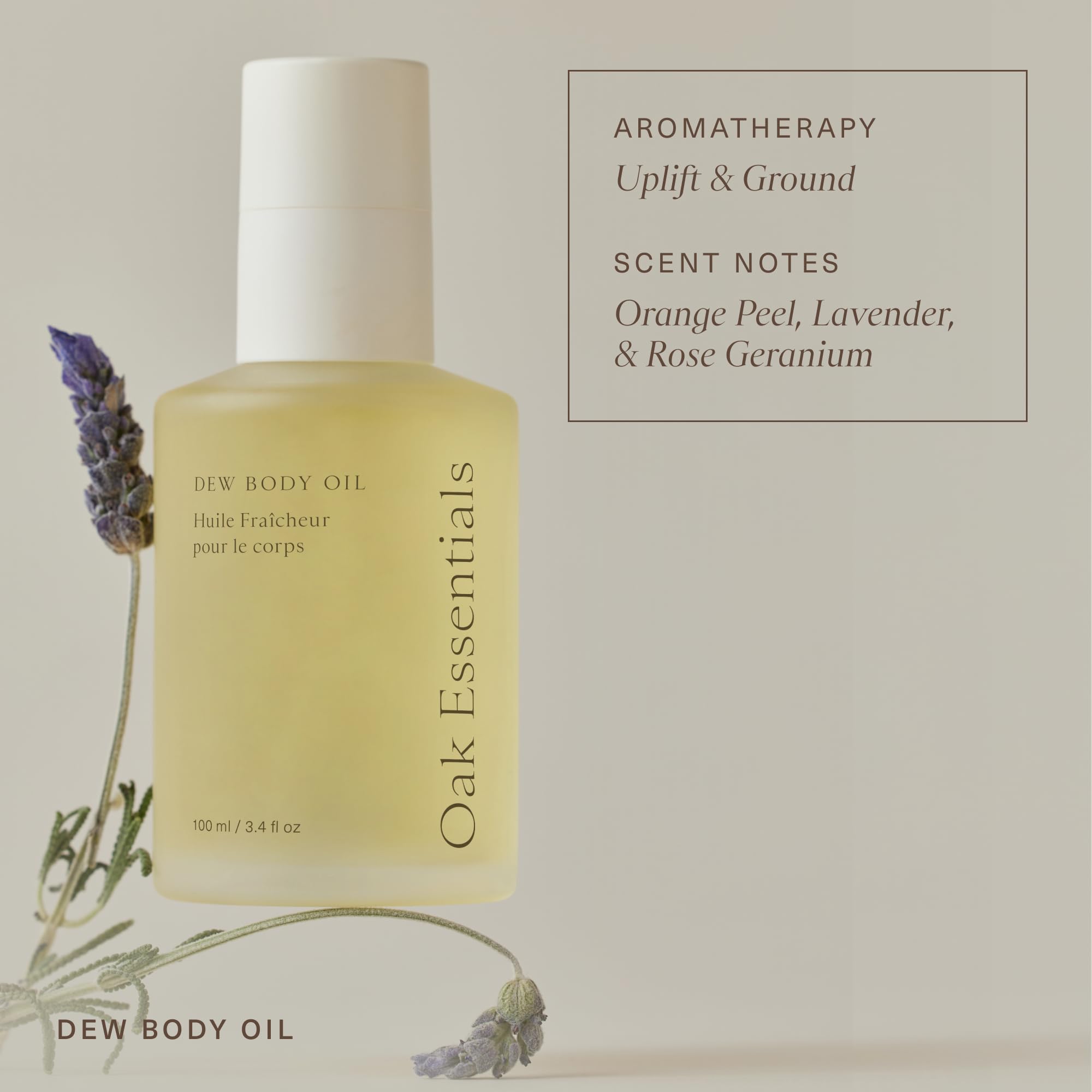 Oak Essentials Dew Body Oil application on damp skin for quick absorption