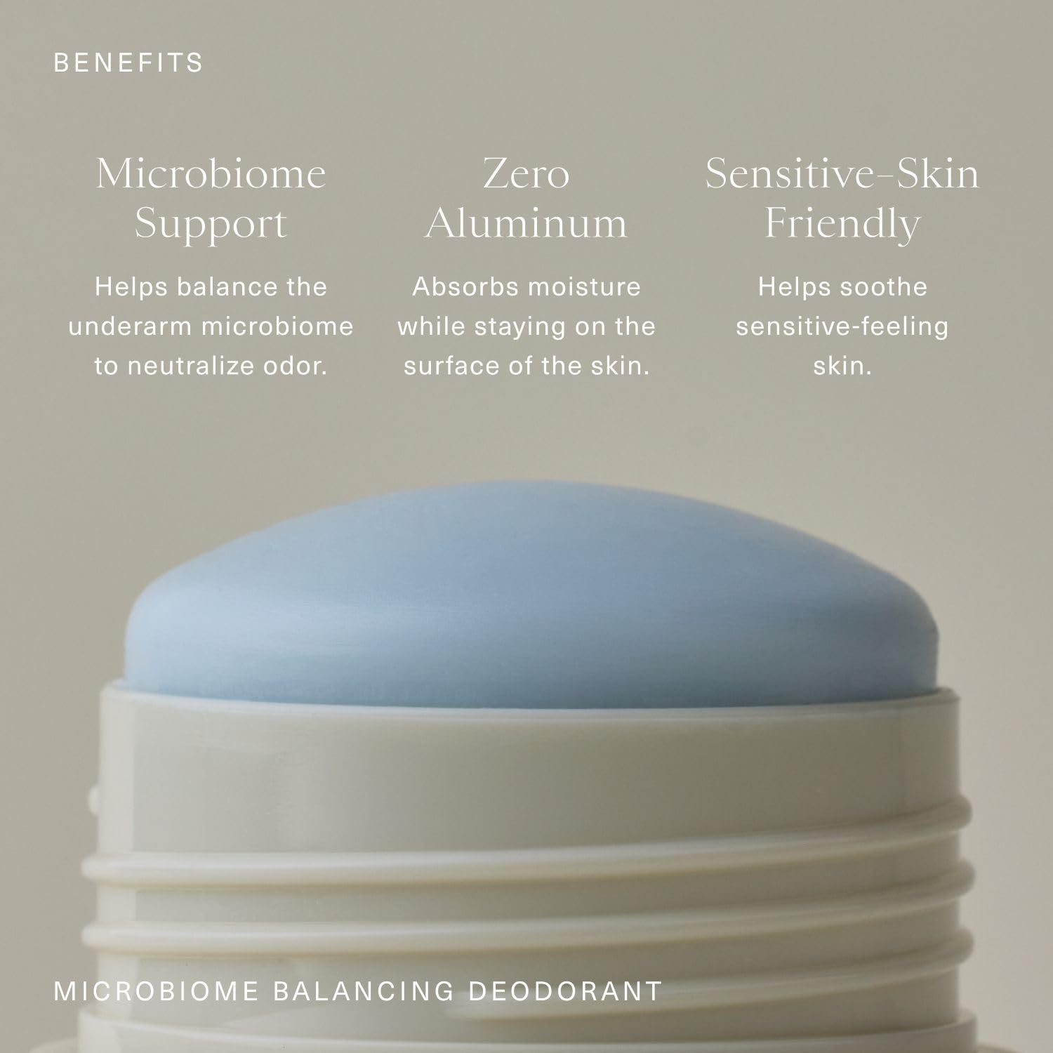 Oak Essentials deodorant application close-up showing easy swipe