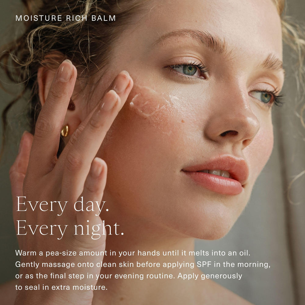 Hand applying Oak Essentials balm to demonstrate easy absorption