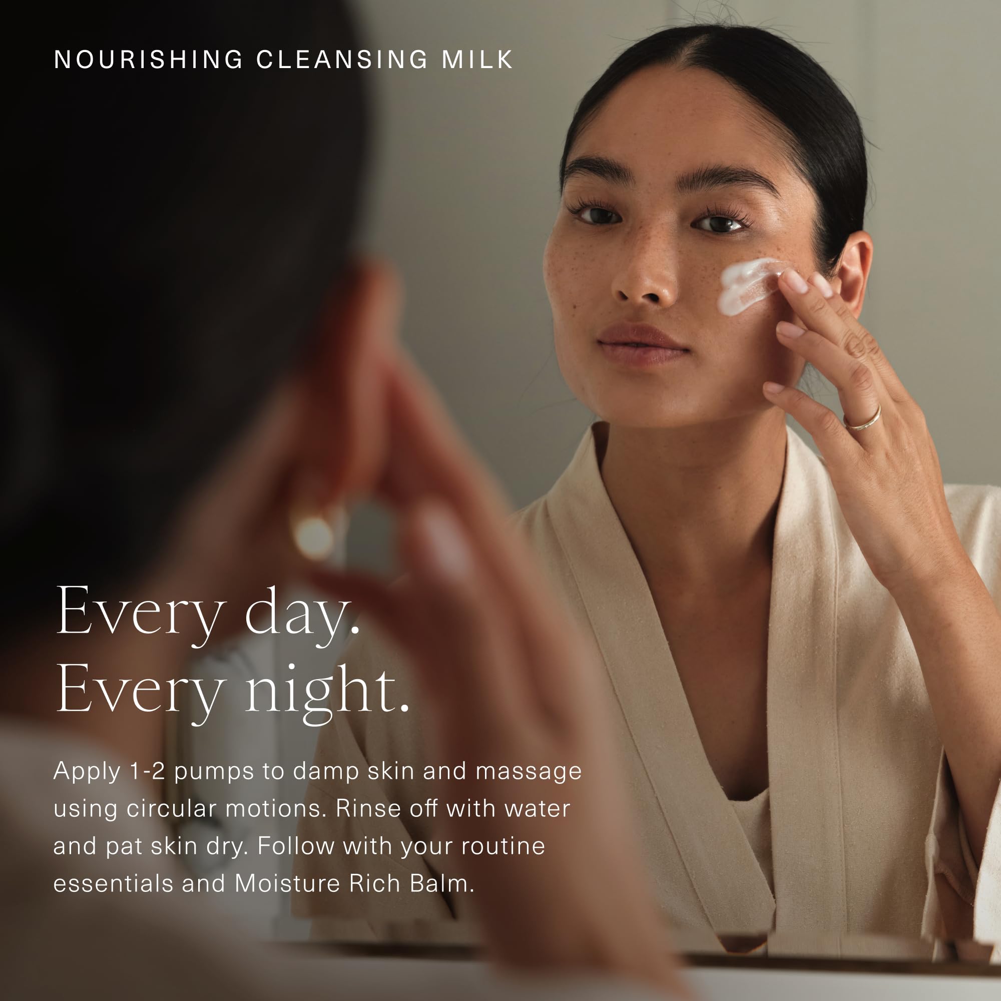 Oak Essentials Nourishing Cleansing Milk rosemary extract close-up for antioxidant support.