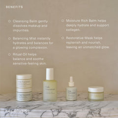 Oak Essentials balancing mist spray bottle refreshing skin and boosting hydration.