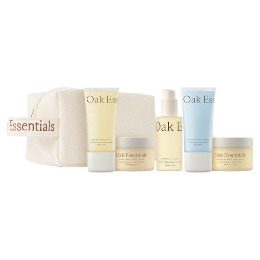 Oak Essentials Travel Body Wash providing a refreshing cleanse for on-the-go skin