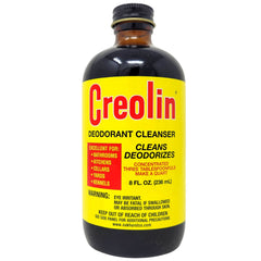 OAKHURST Creolin deodorizing cleanser for basements helps reduce damp odors.